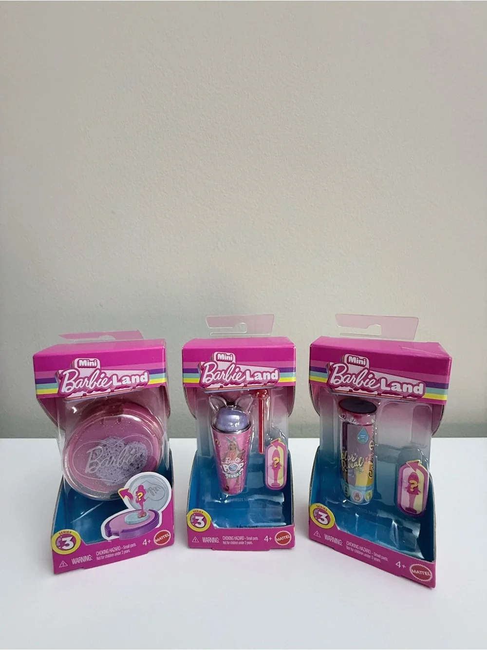 NEW Barbie Mini BarbieLand Doll House Playset &Series 3, 3 Mystery Packs Lot